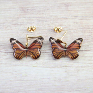 Zarcillos de mariposas monarcas